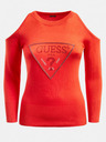 Guess Cut-Out Sleeves Triangle Logo Pulover